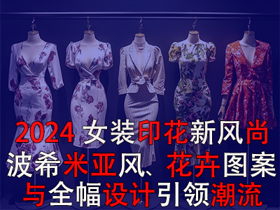 2024女裝印花新風尚：波希米亞風、花卉圖案與全幅設計引領(lǐng)潮流
