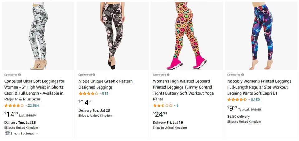 跨境選品，運動服品類緊身褲熱賣