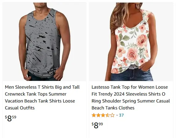 跨境選品，運動服品類背心和T恤熱賣