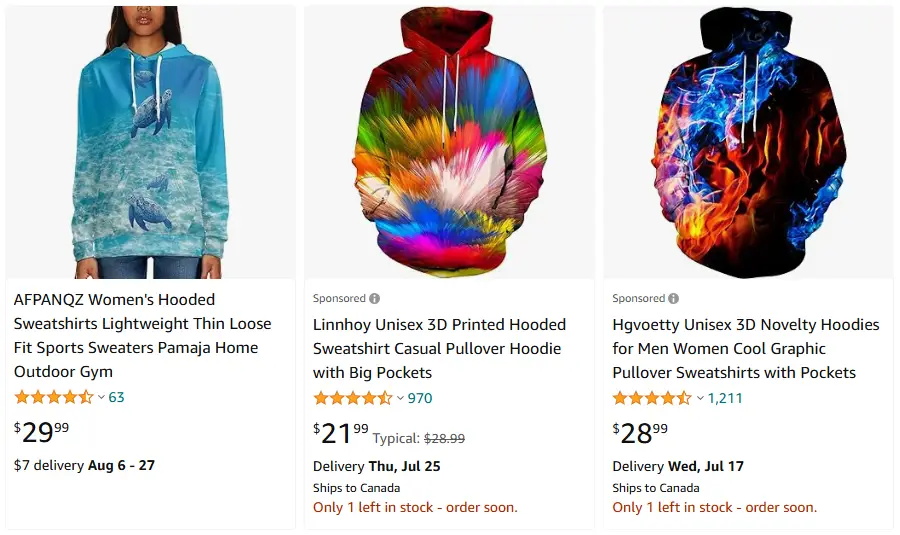 跨境選品，運動服品類連帽衛(wèi)衣熱賣