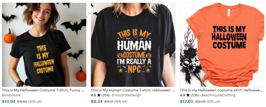 t恤定制萬圣節(jié)元素我的裝扮