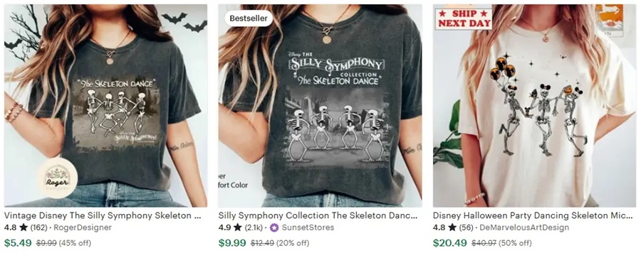 t恤定制萬圣節(jié)元素骷髏舞會(huì)