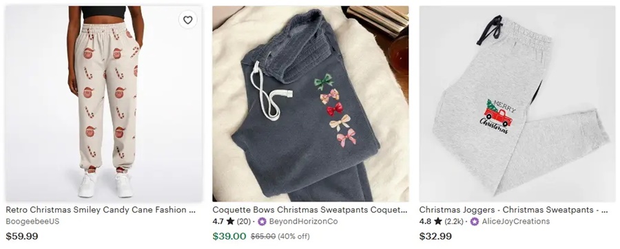 圣誕運動褲家居褲子設(shè)計主題之復(fù)古圣誕美學(xué)