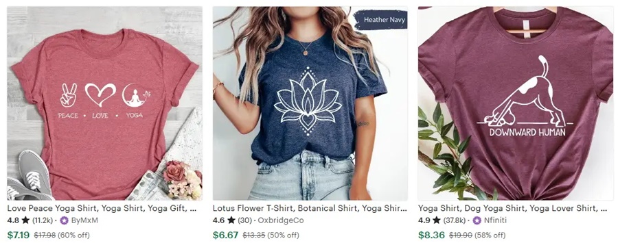 2025定制T恤設(shè)計方向之瑜伽