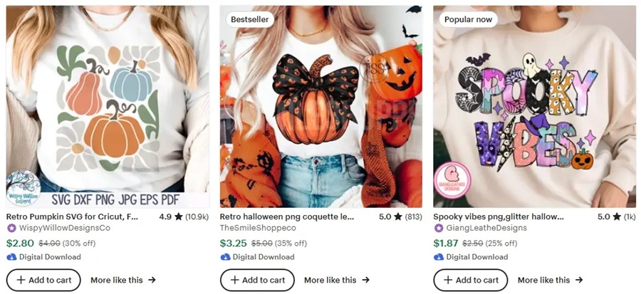 跨境選品思路，秋冬T恤設(shè)計(jì)元素推薦之萬圣節(jié)元素